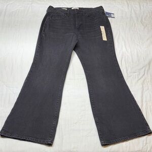 Women's High-Rise Faded Black Curvy Fit Faded Black Jeans 10S NWT